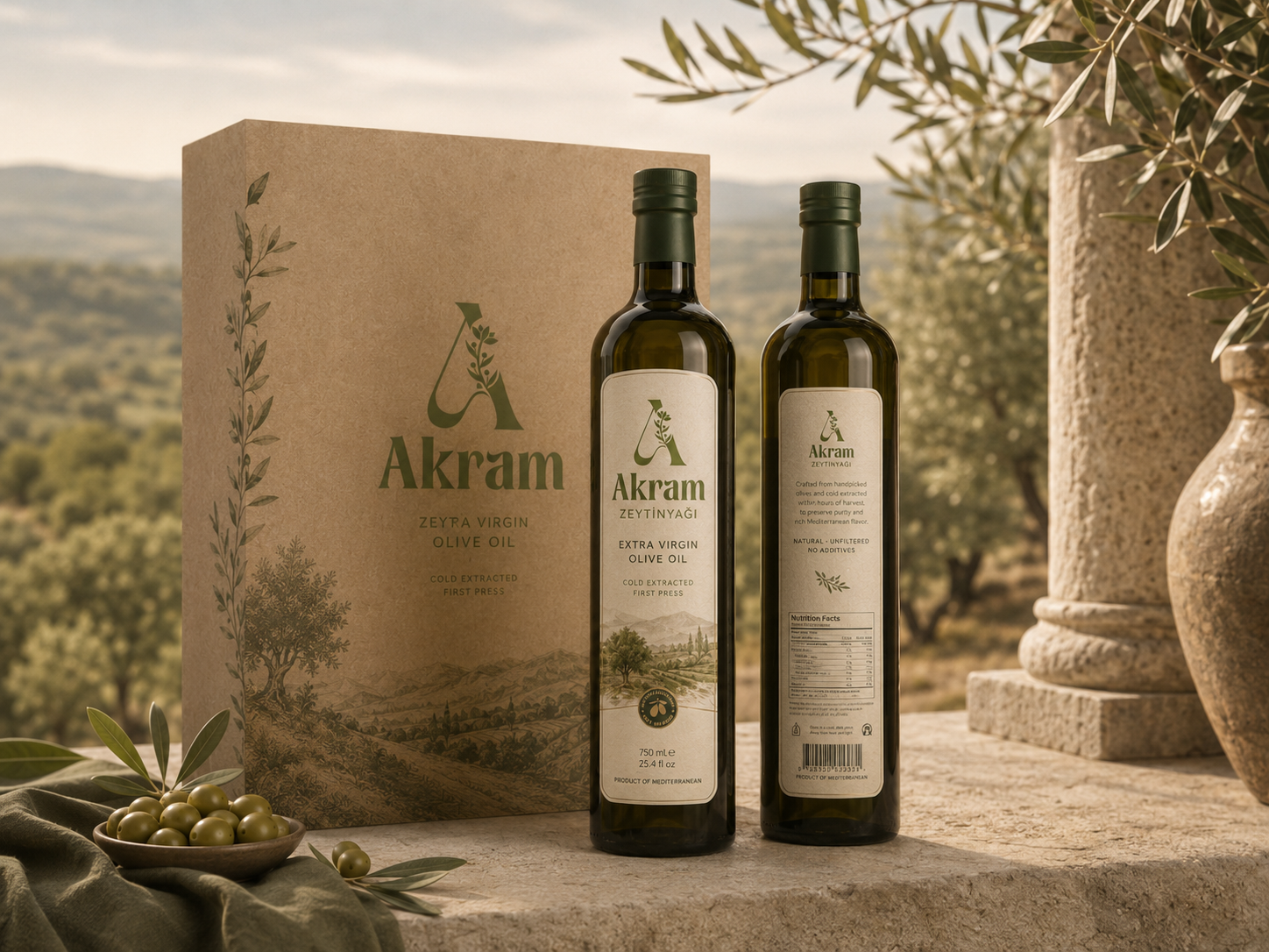 Akram Olive Anatolian Olive Oil Bottle